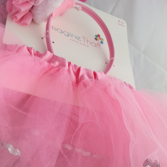 First Birthday tulle tutu with silver trim - Picture 5 of 5